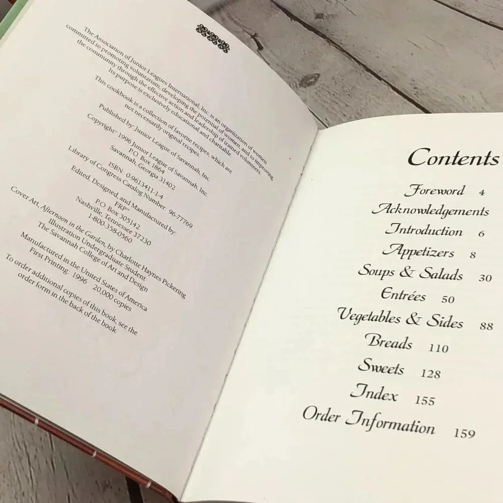 vintage cookbook downtown savannah style 1996